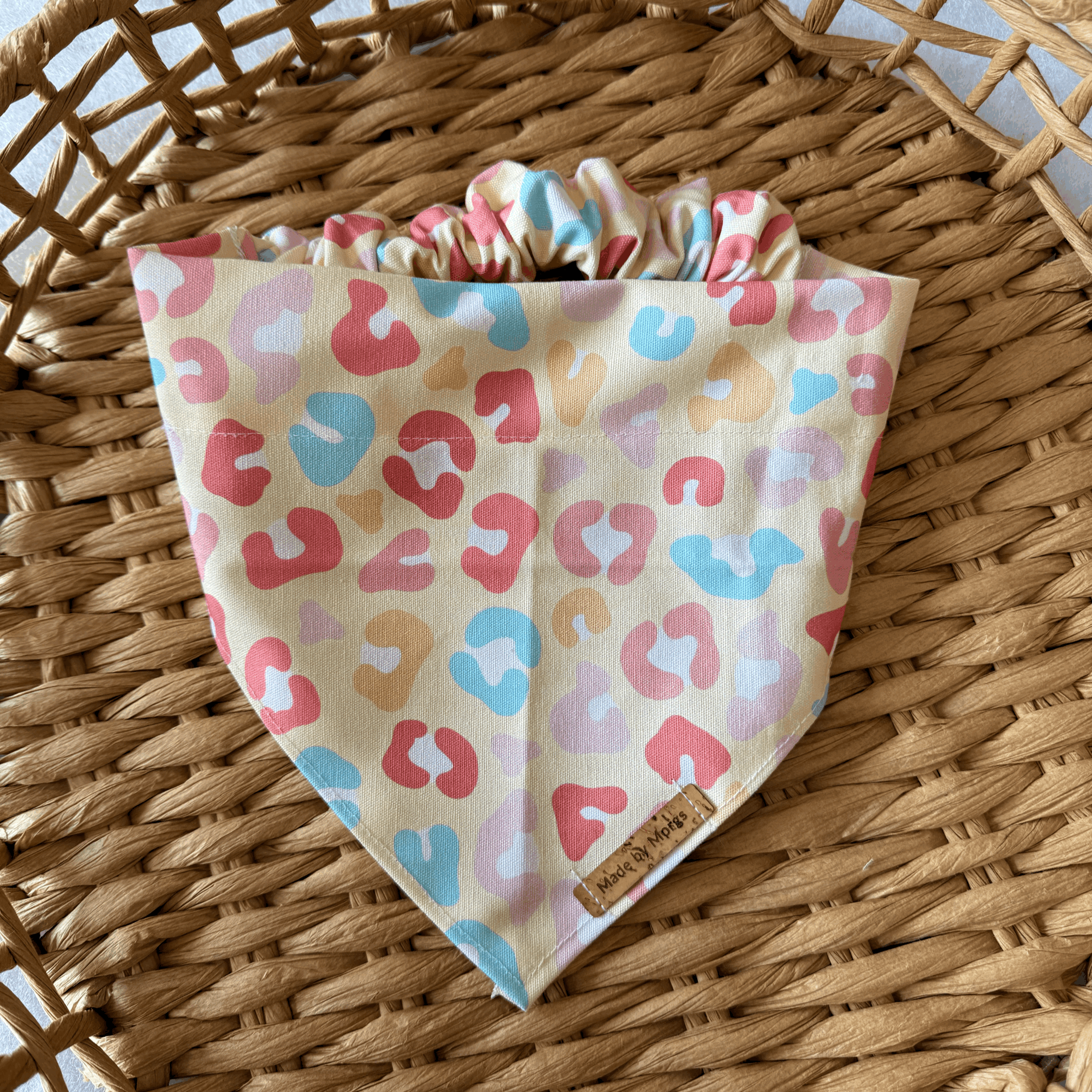 Pastel Leopard Print Bandana