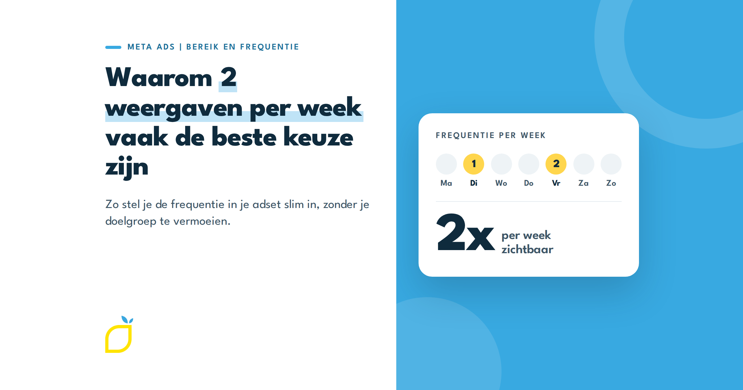 Waarom 2 weergaven per week vaak de beste keuze zijn bij bereik en frequentie in je adset
