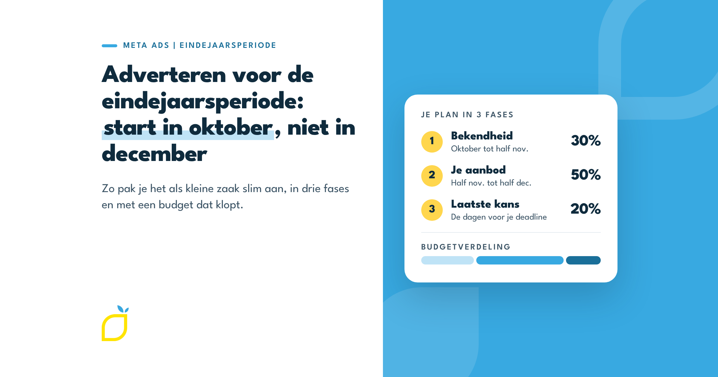 Adverteren voor de eindejaarsperiode: waarom je in oktober start en niet in december