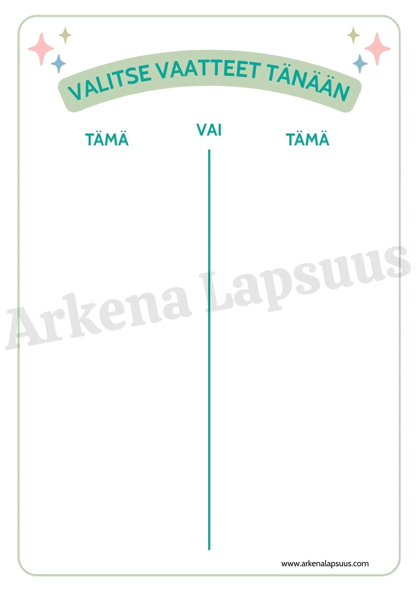 Pukemisen kuvatuki valitse vaatteet tänään
