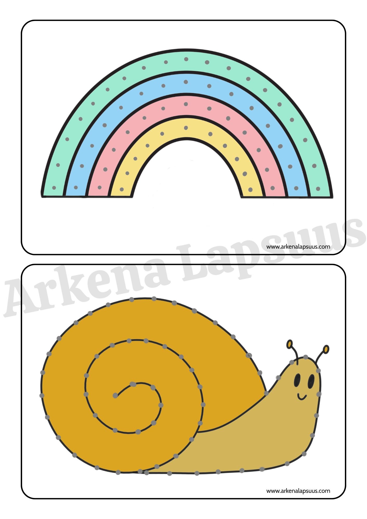 Värikkäitä ompelukuvia