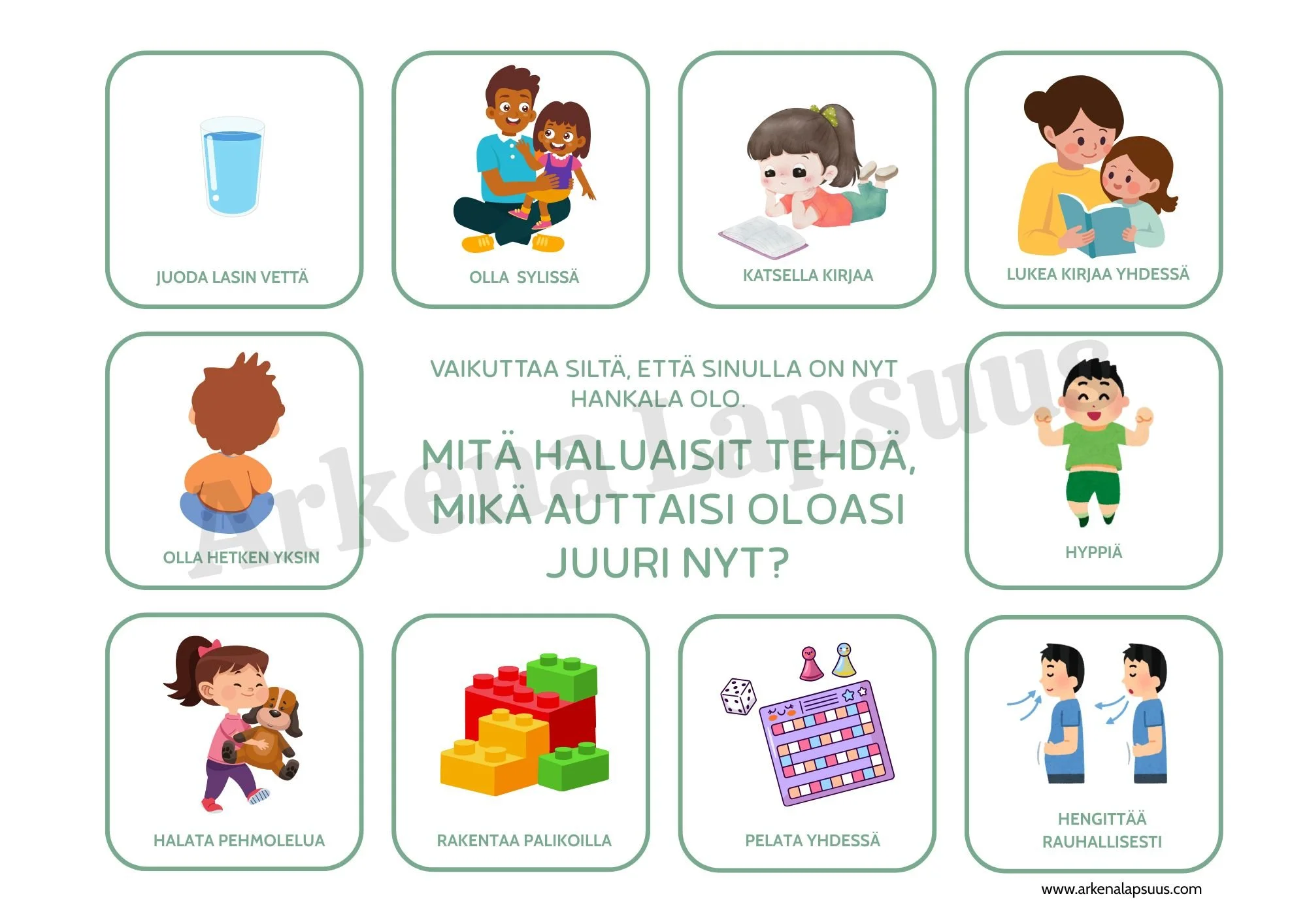 Tulostettavat Tunnetaitomateriaalit Lapsille Ilmaiset Kuvakortit Ja Tulostettavat Tunnetaitomateriaalit Lapsille Ilmaiset Kuvakortit Ja