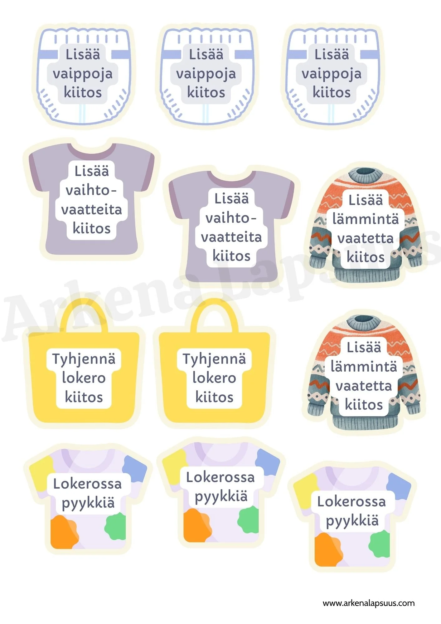 Naulakkoviestit vanhemmille