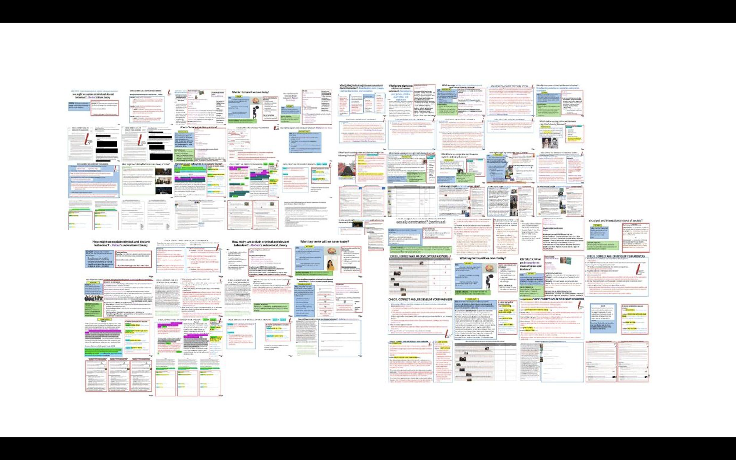 BUNDLE – AQA GCSE Sociology Crime & Deviance Topic 3 – Explanations of Crime (SAVE 25%)