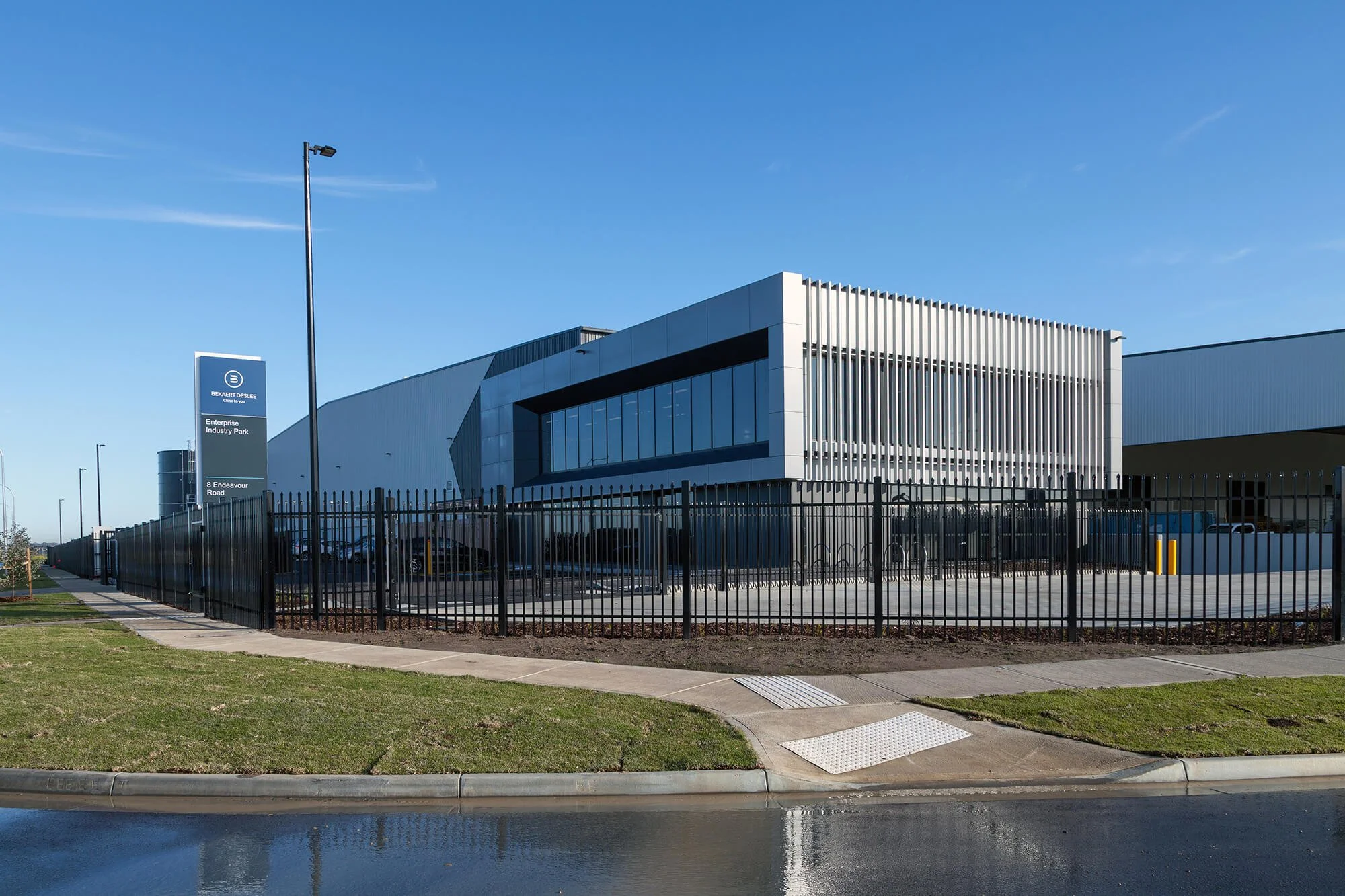 8 Endeavour Road - new warehouse facility at ESR Enterprise Industry Park (view from road)