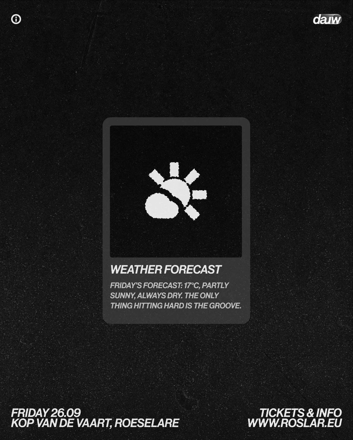 Weather&rsquo;s on our side! 🌞

Grab our last spots. Link in bio &hellip;

&rarr; Get tickets: www.roslar.eu (link in bio) &rarr; This Friday, 26 September, 17:00&ndash;01:00 &rarr; Line-up:&nbsp;@vaemilija,&nbsp;@mirage__id&nbsp;b2b&nbsp;@moker.rd,