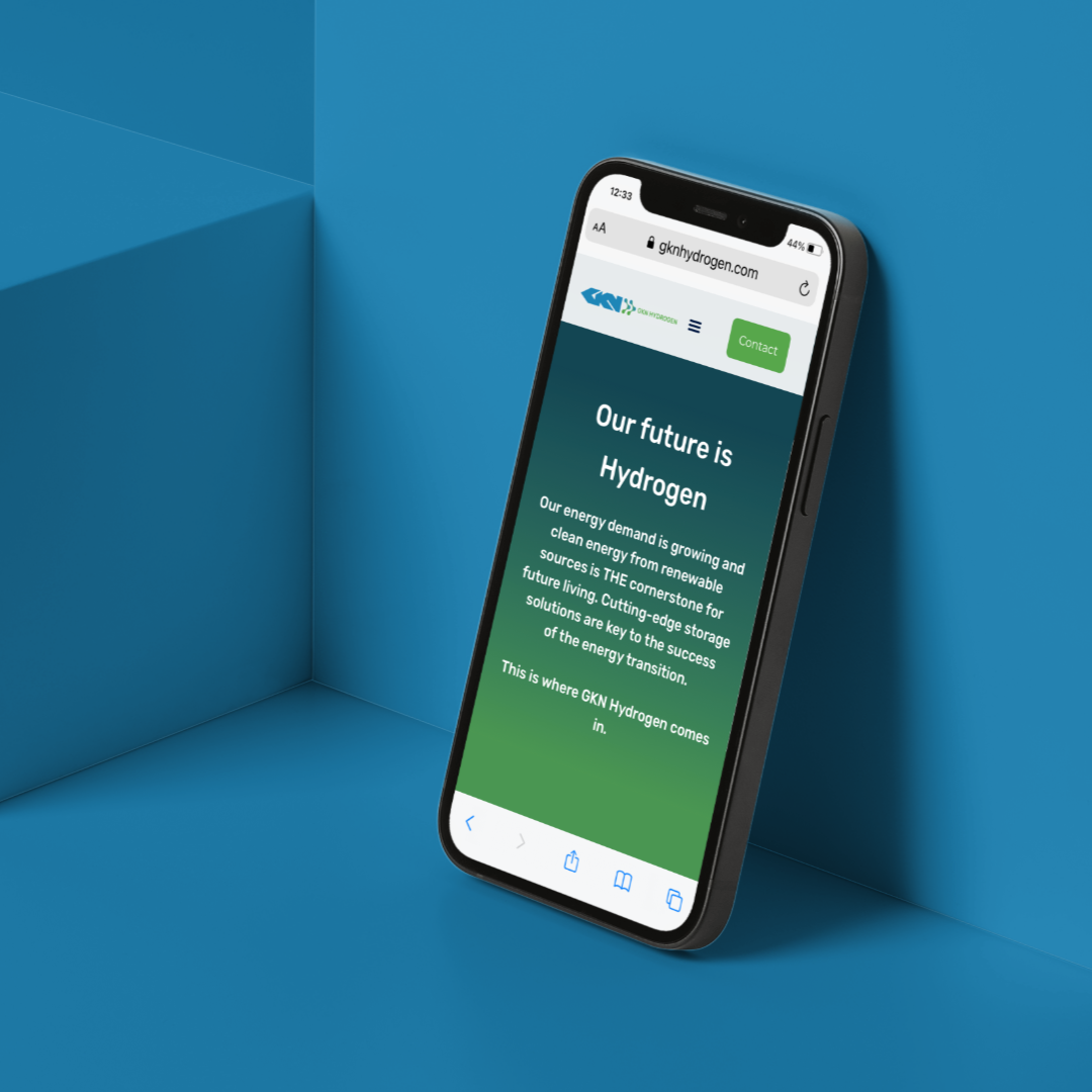 website mockup for mobile