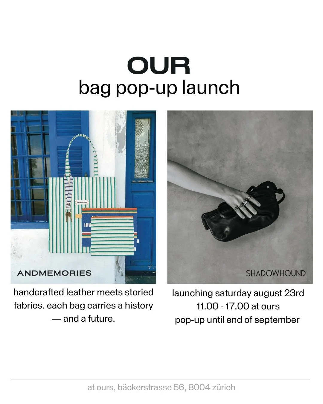 our bag pop-op launch