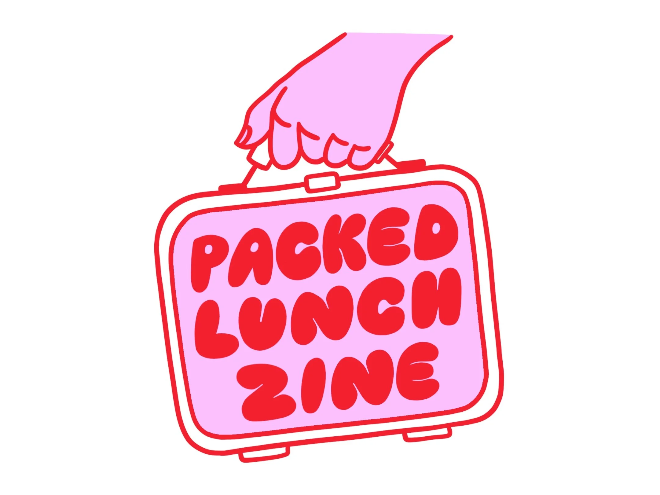  Logo  // hand drawn logo and font for Packed Lunch Zine