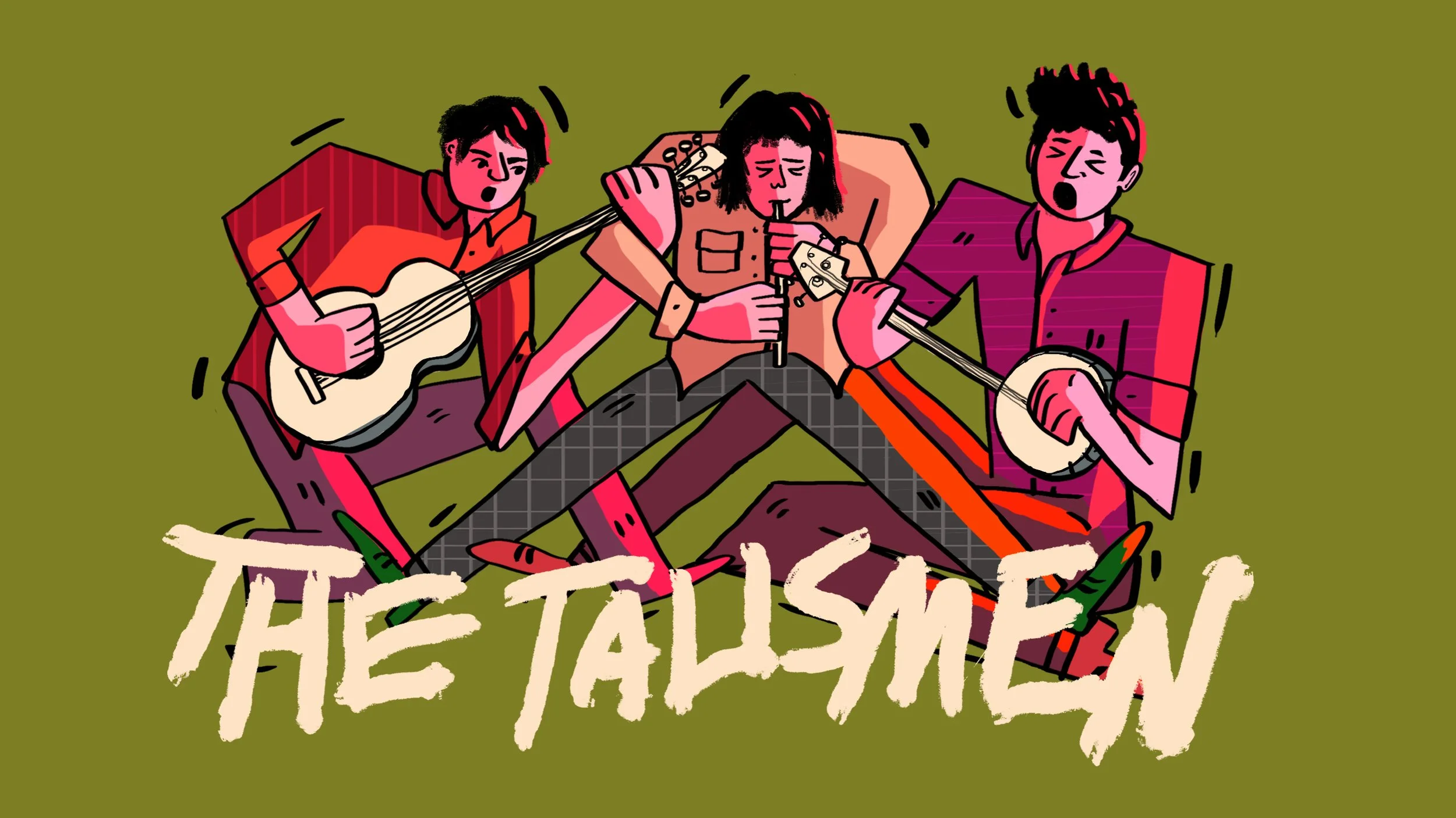 Business card  // The Talismen Irish folk band