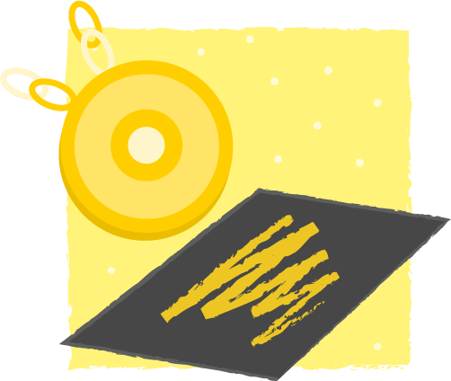 Luz de sol y un paño con marcas de rayas en una superficie plana