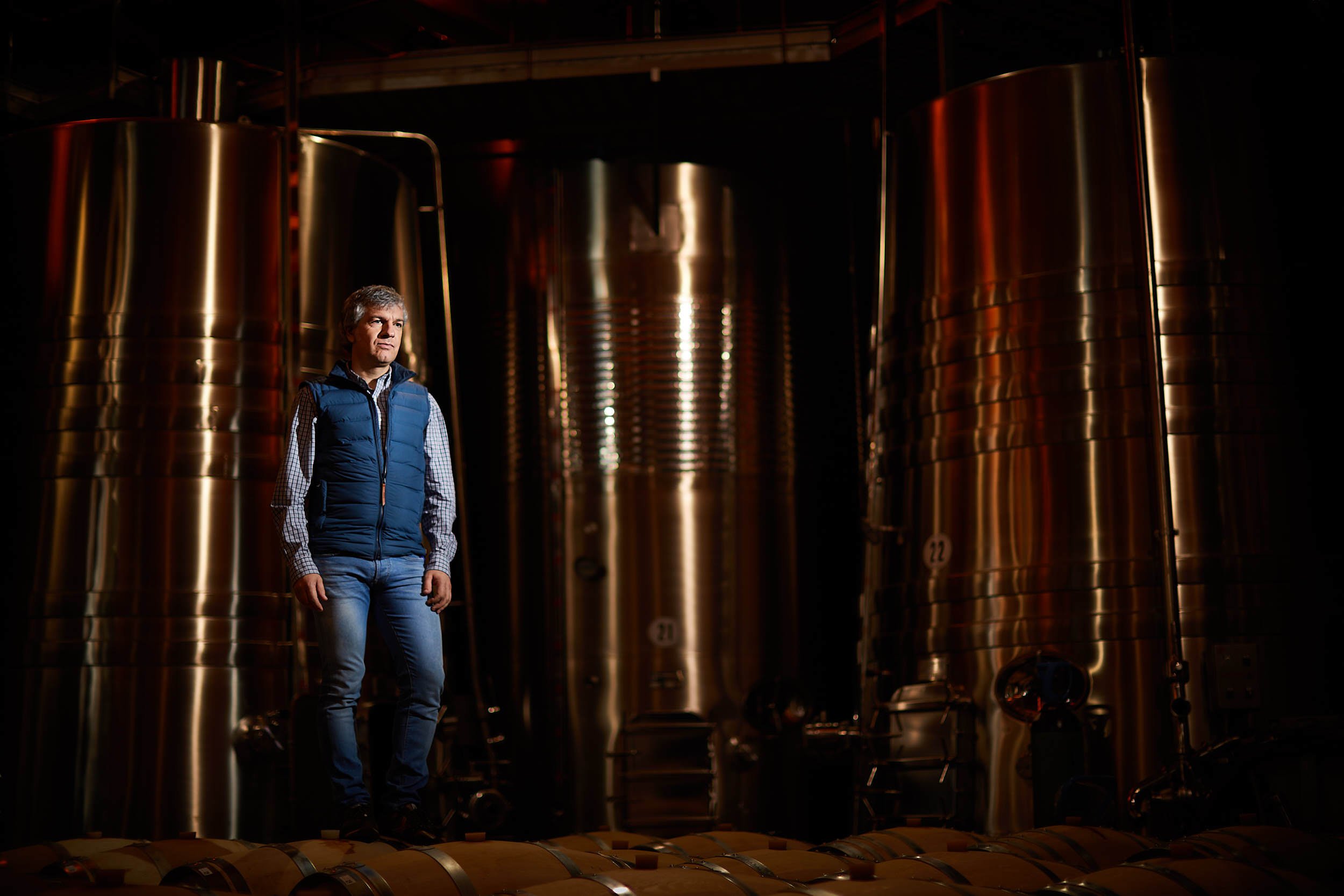 27/3/18. David González (Right), Bodegas Gómez Cruzado, Haro, La Rioja, Spain. Photo by James Sturcke | sturcke.org