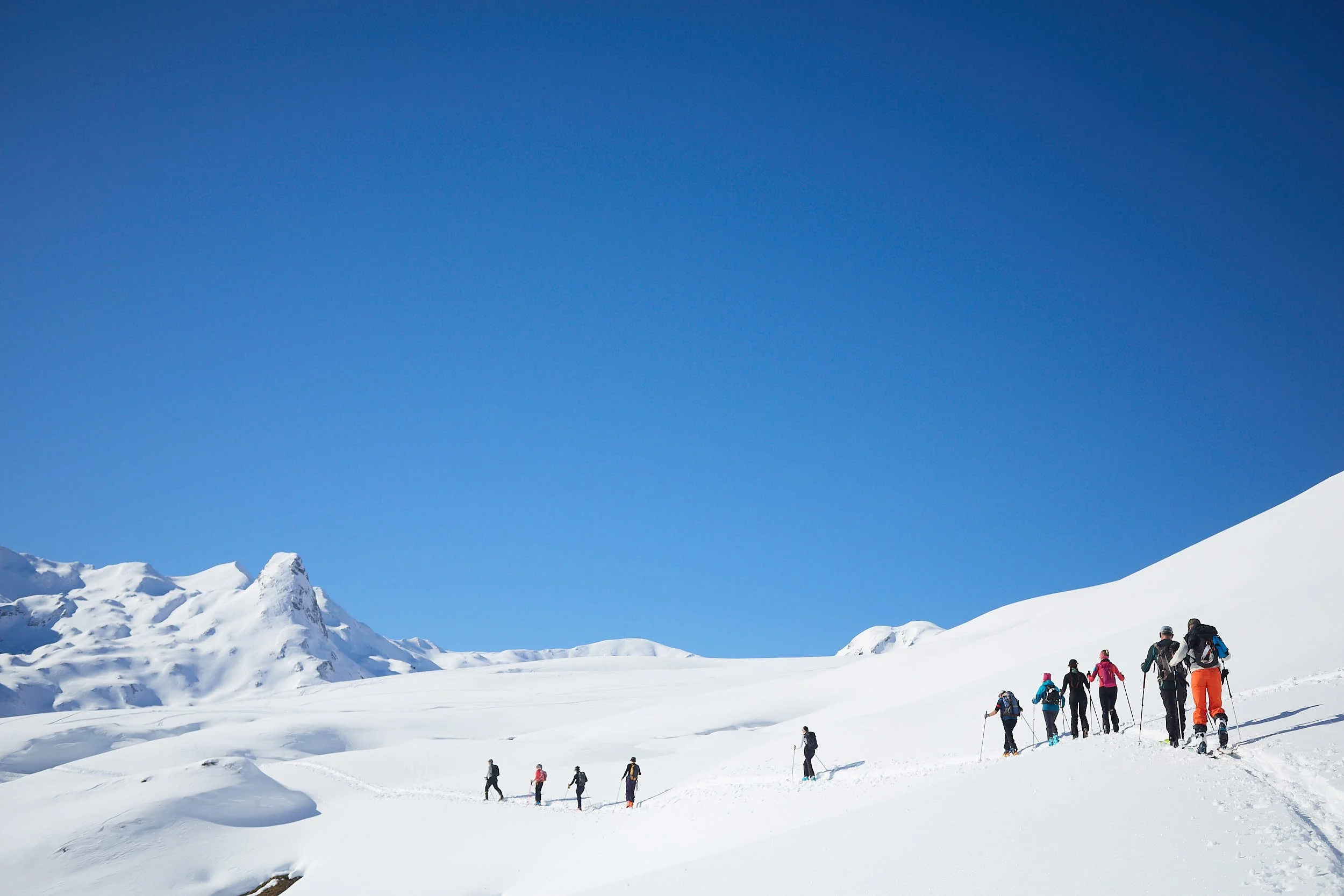 2/2/25 Back-country skiing near Portalet, French Pyrenees on border with Northern Spain. Photo by James Sturcke | sturcke.org