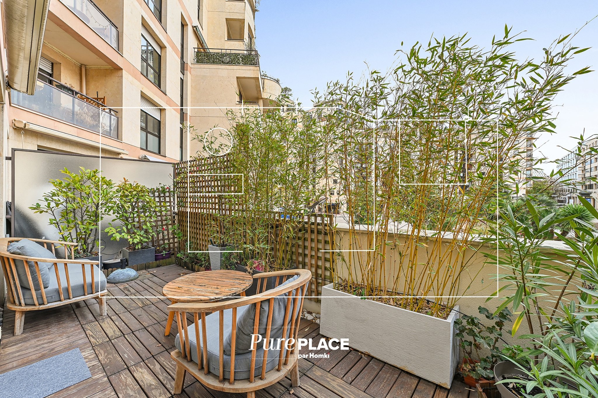 Grand 3 pièces avec terrasse - Levallois Pompidou