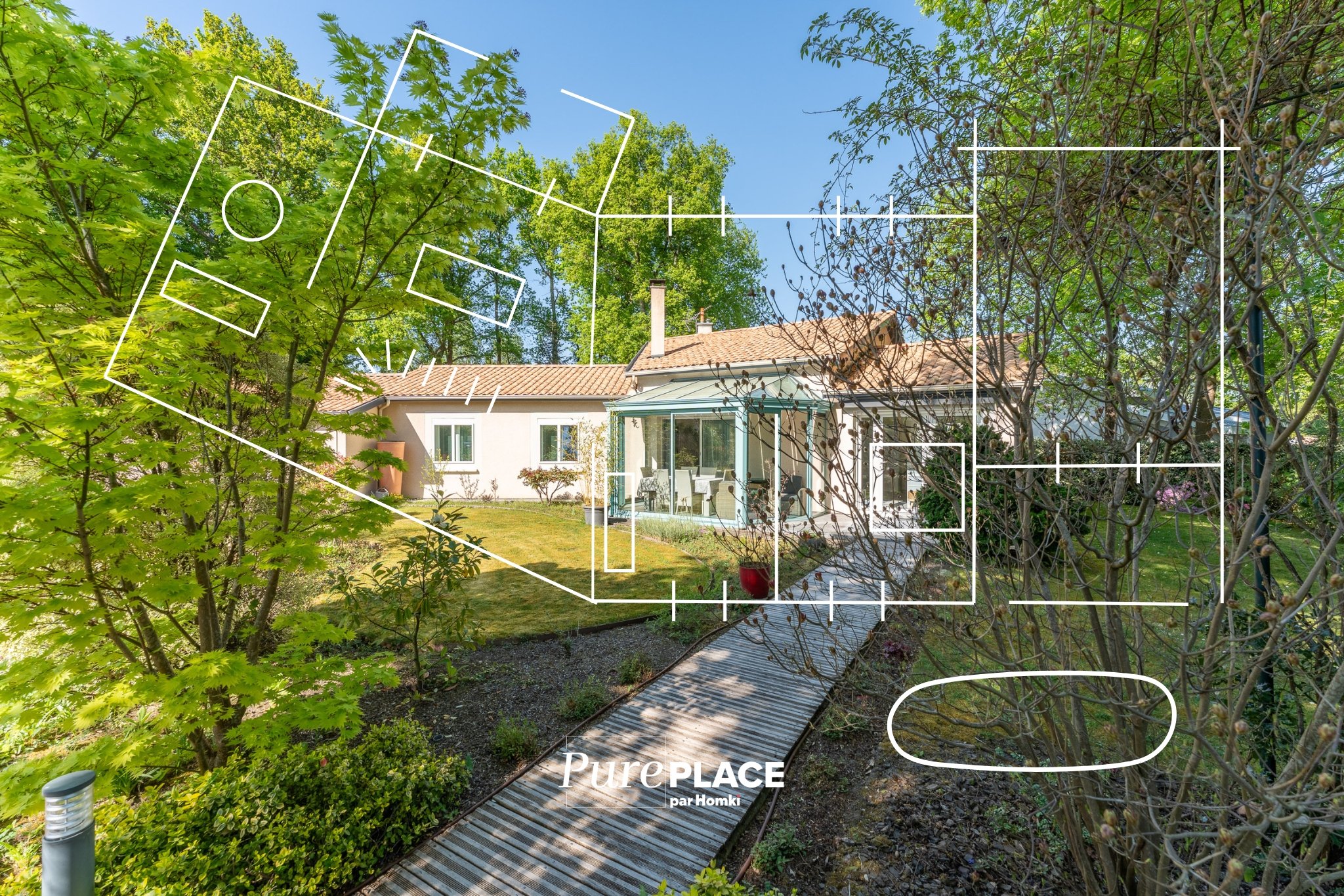 Maison de plain-pied dans un écrin de verdure – Proche Bordeaux
