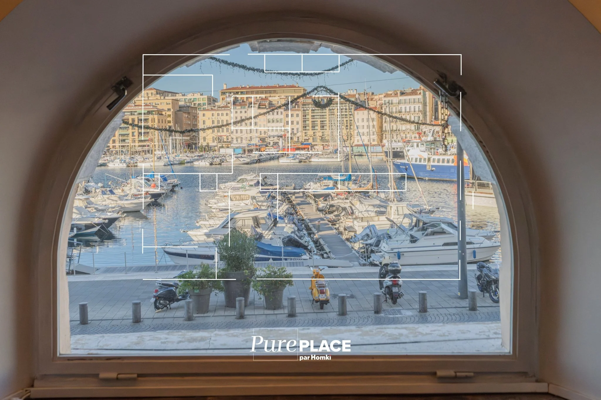 Fenêtre sur le Vieux-Port, Marseille 1er