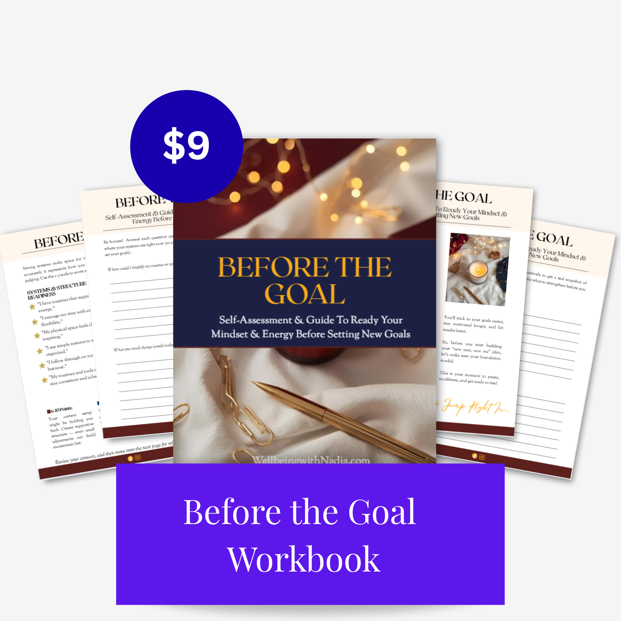 Before the Goal Workbook — $9