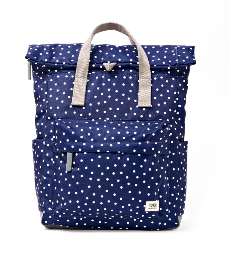 Navy Polka Dot