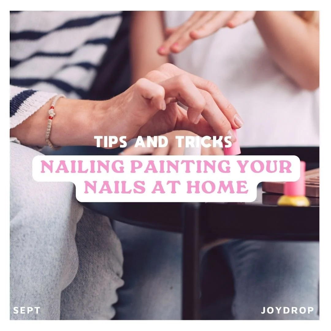 Nailing painting your nails at home