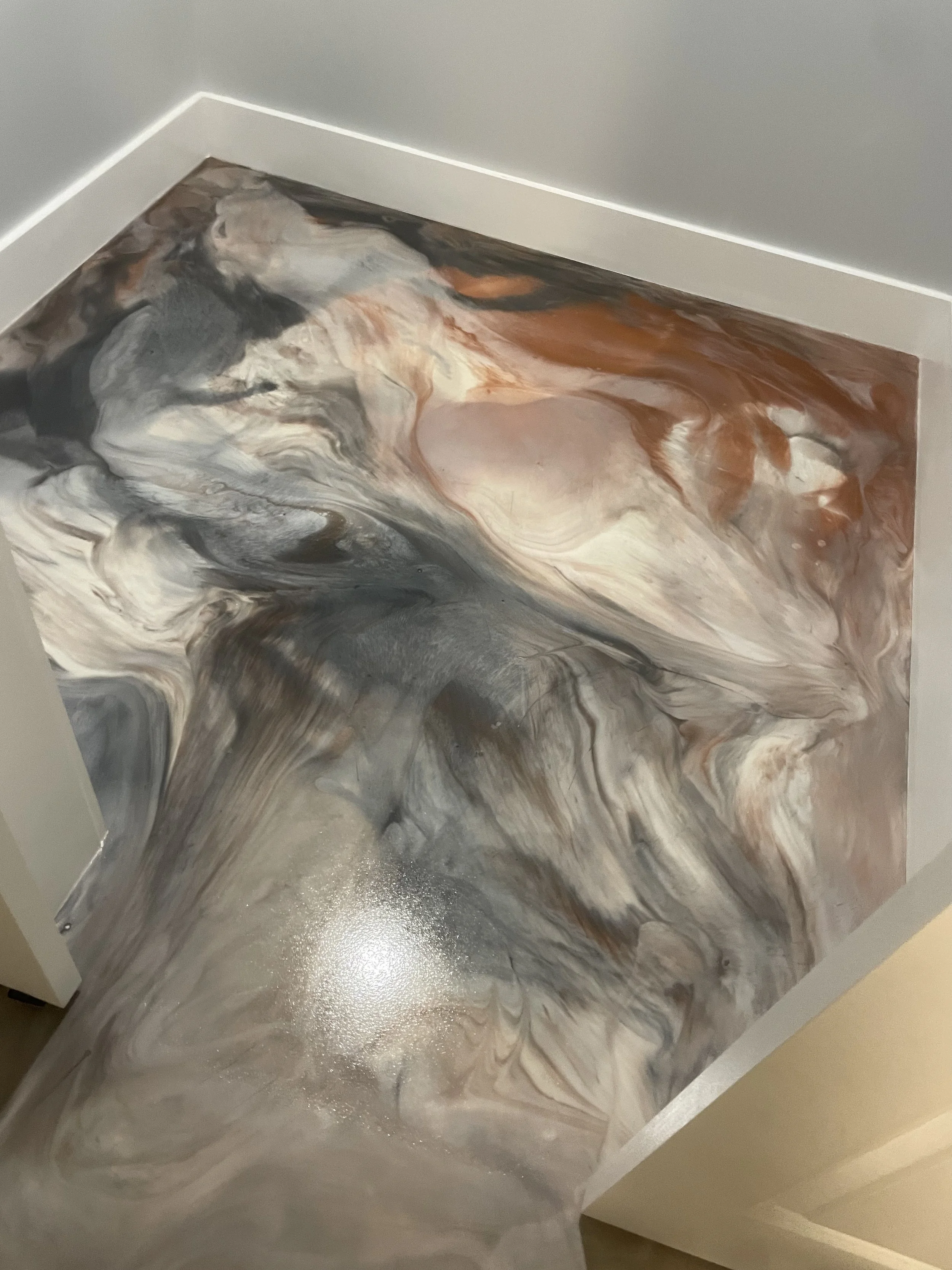 marble epoxy floor in Appling ga
