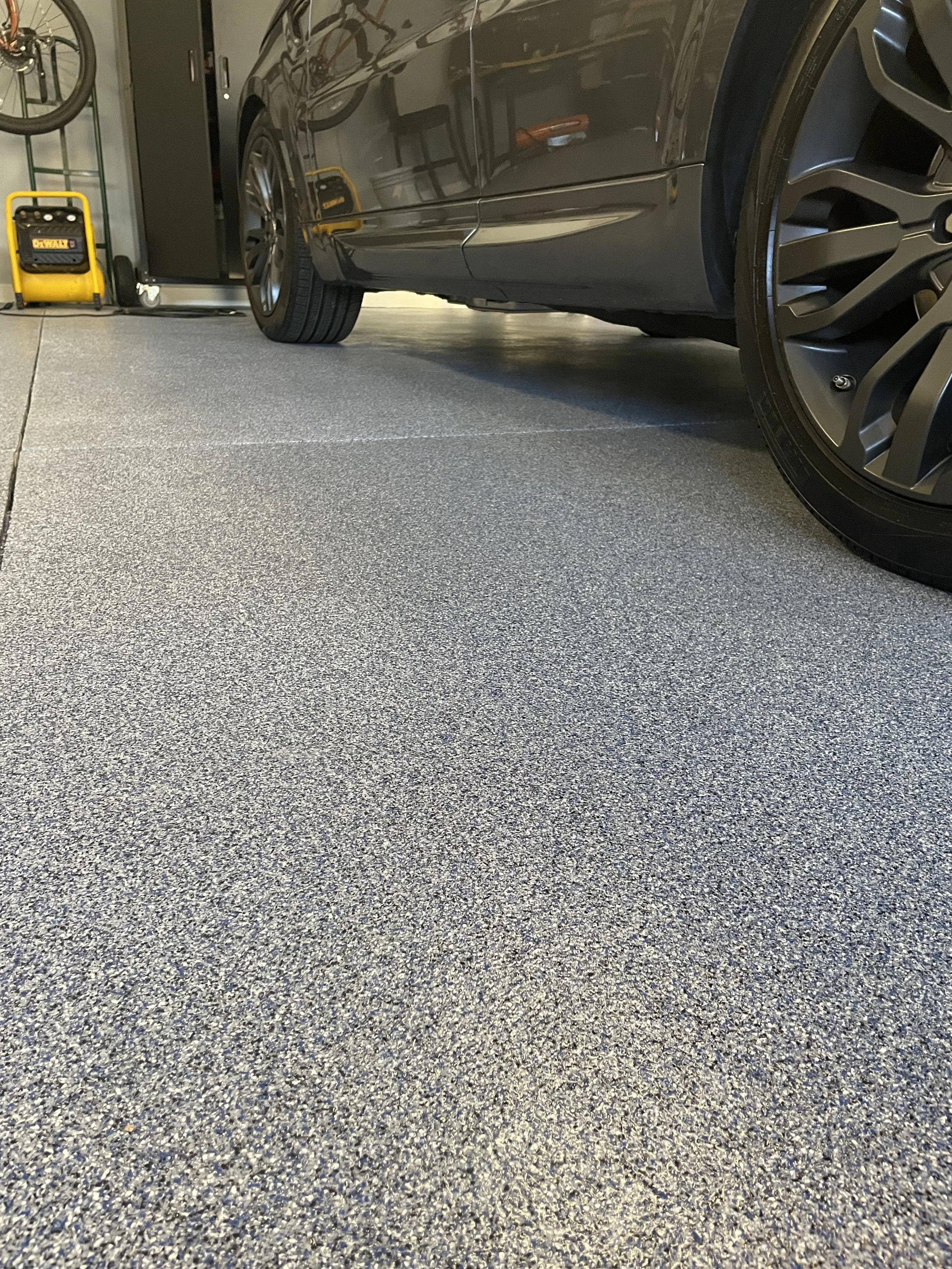 Polyaspartic garage floor installation in Augusta, GA