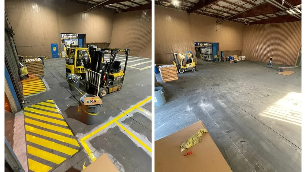 Industrial OSHA Line Striping Warehouse CSRA