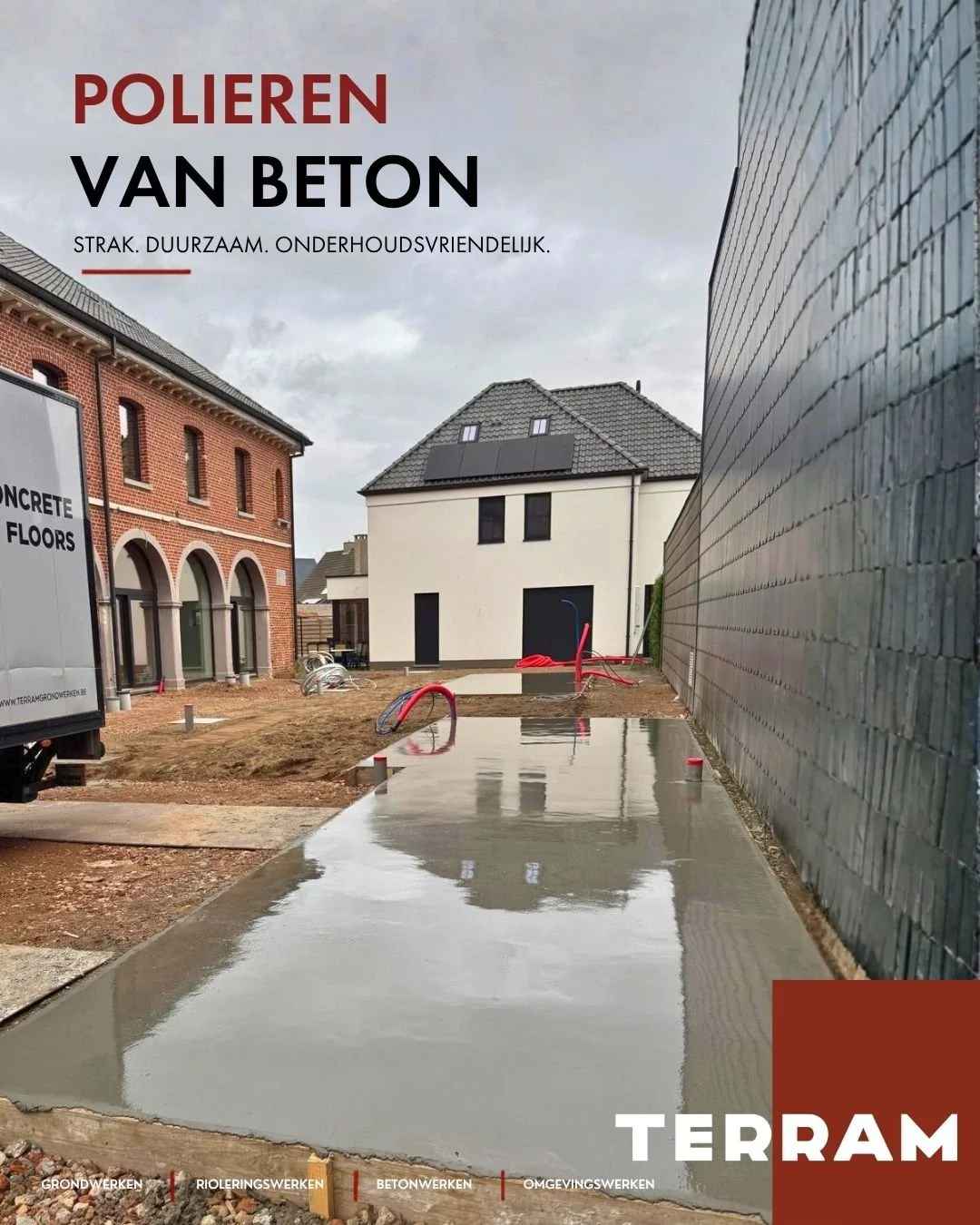 𝗧𝗘𝗥𝗥𝗔𝗠 🏗️

Bij deze werf verzorgden we het polieren van het beton voor een sterke en onderhoudsvriendelijke afwerking.

Tijdens het polieren wordt het beton machinaal afgewerkt zodat het oppervlak egaal, slijtvast en klaar voor intensief gebru