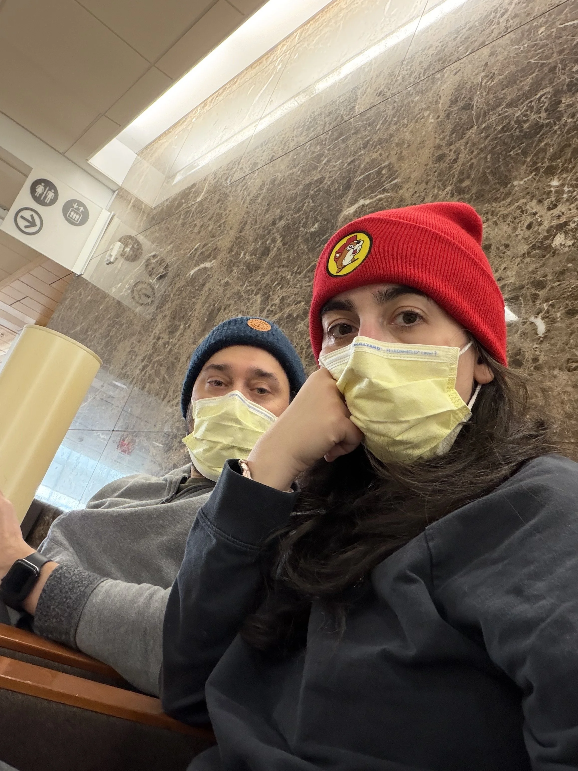 Mayya and husband waiting for answers