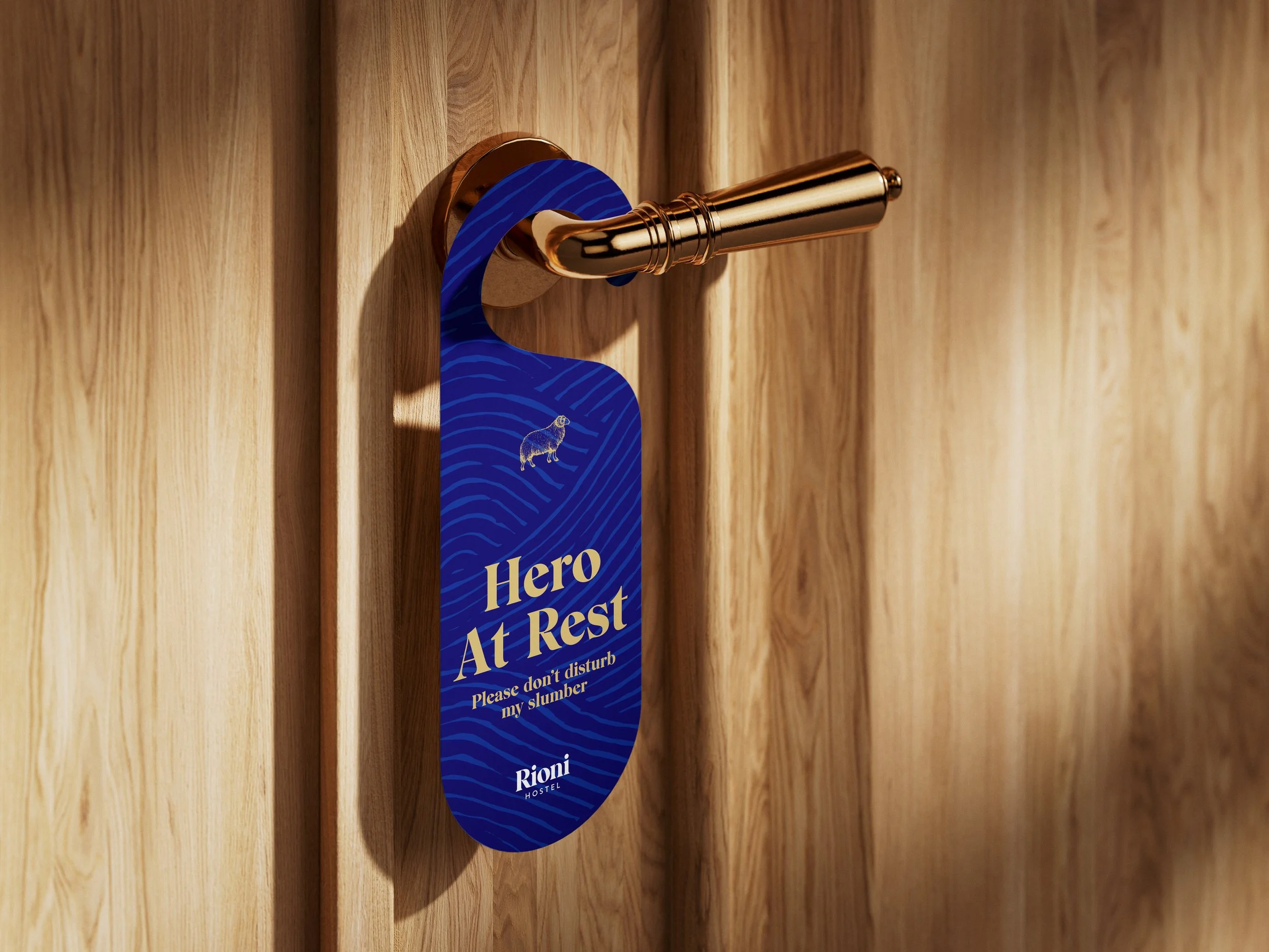 Visual design concept for a hotel door hanger