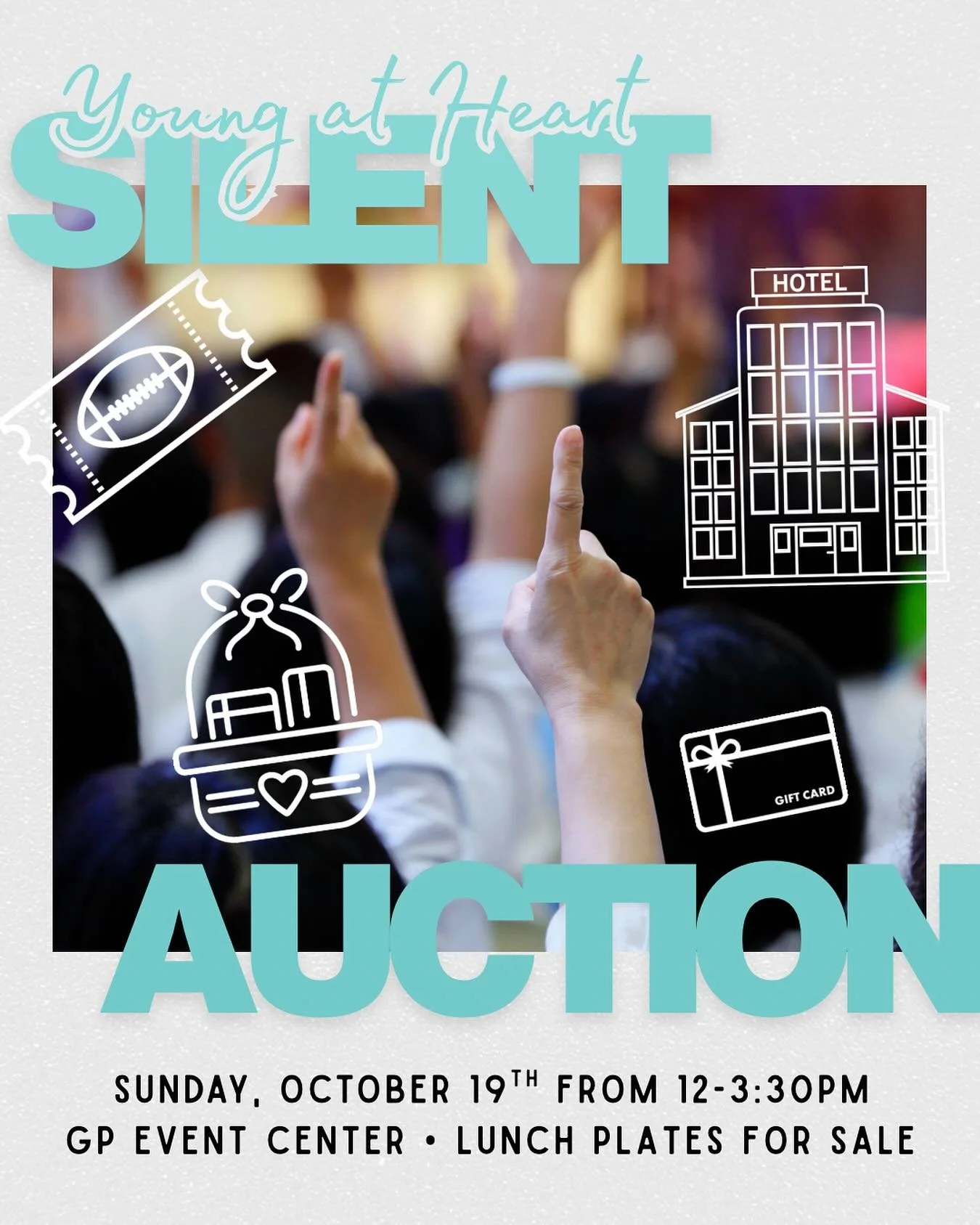 We know you&rsquo;ve been waiting for this! The new date has been confirmed for GP Young at Heart&rsquo;s Silent Auction. 🙌🏼 

If you want a chance to win NFL &amp; College football tickets, luxury hotel stays, gifts baskets and MUCH more, make pla