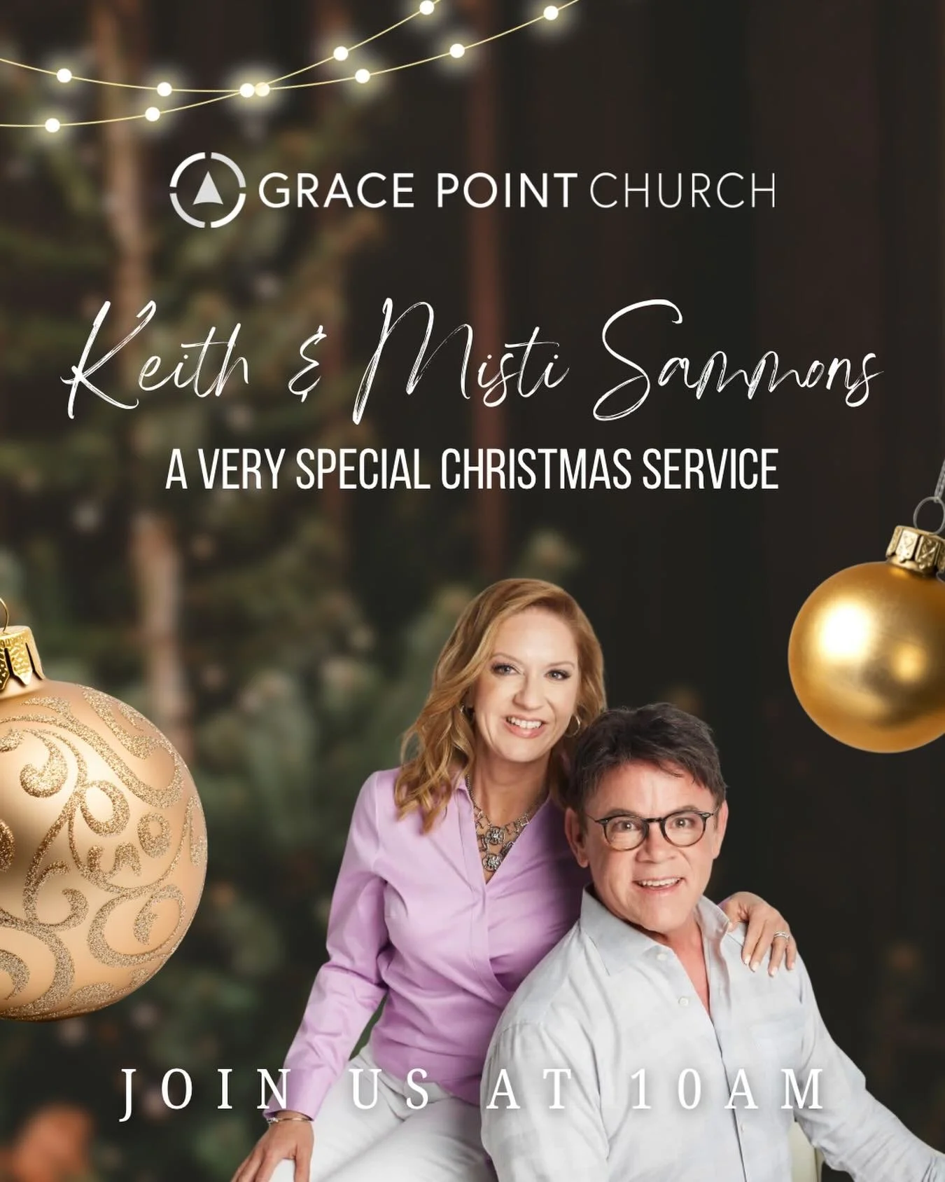 Join us for a very special Christmas service with our dear friends @keithandmisti Sammons tomorrow at 10am! ❤️

What a beautiful season - we can&rsquo;t wait to worship the true reason with you! 🙌🏼