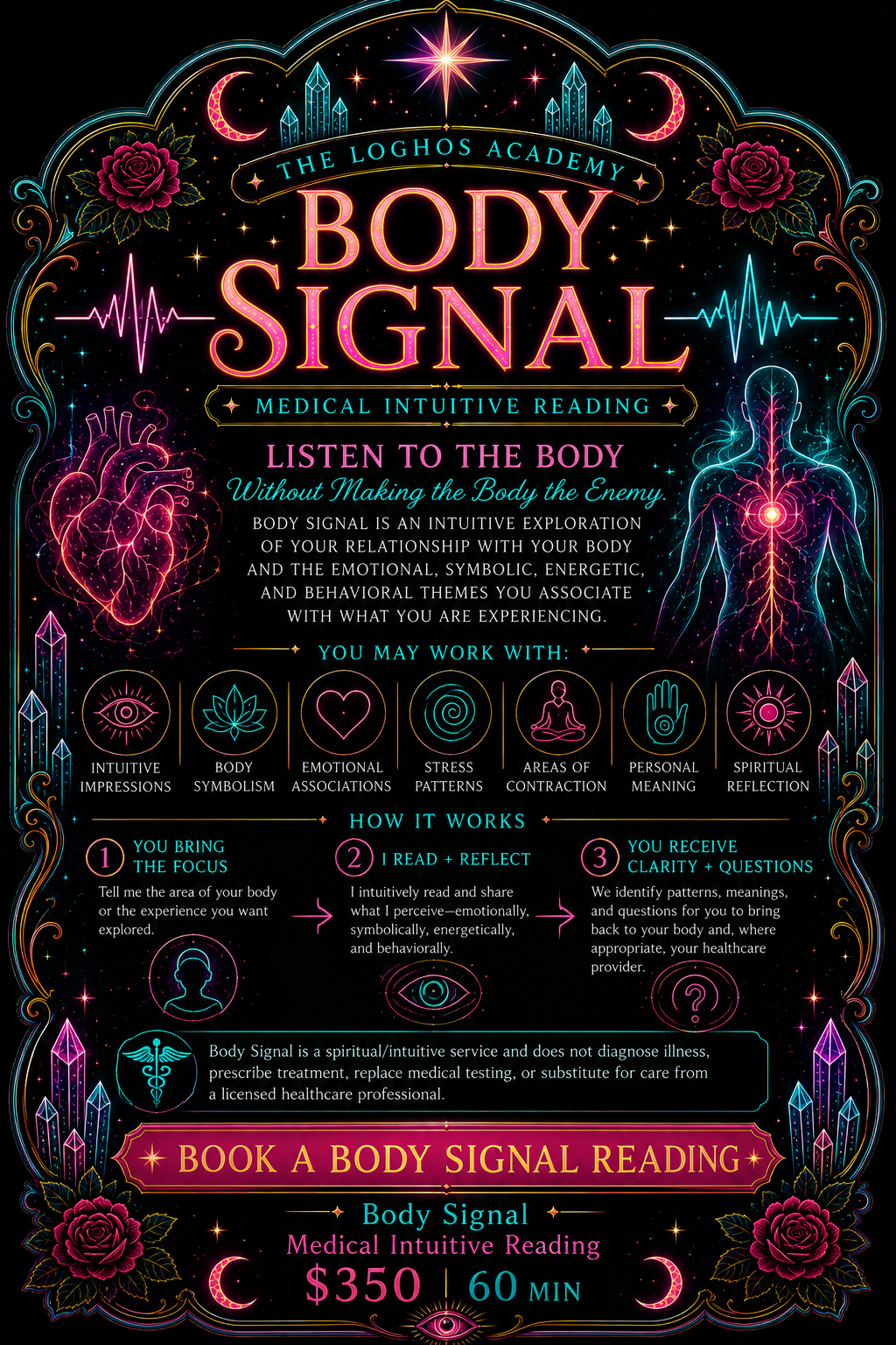 ✦ BODY SIGNAL ✦  Medical Intuitive Reading 60 MIN