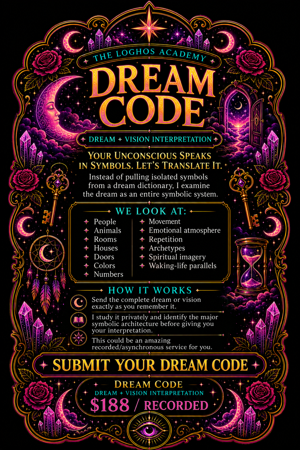 ✦ DREAM CODE READING ✦ Dream + Vision Interpretation