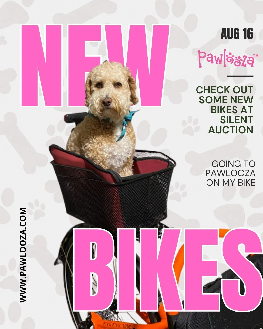 Only 5 days to go until Pawlooza on August 16! Jade is all set to enjoy the fun ride on her bike&mdash;and we hope you are too! Thinking about exploring parks with your adorable puppy? Don&rsquo;t forget to browse the awesome bike options at the Sile