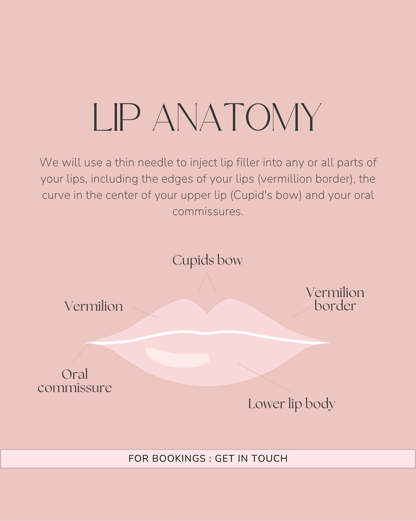 Curious about lip fillers? Here&rsquo;s a quick look at lip anatomy and how we use precise techniques to enhance your natural beauty. Every lip is unique, and we&rsquo;re here to help you feel confident and empowered. Ready to learn more or book your