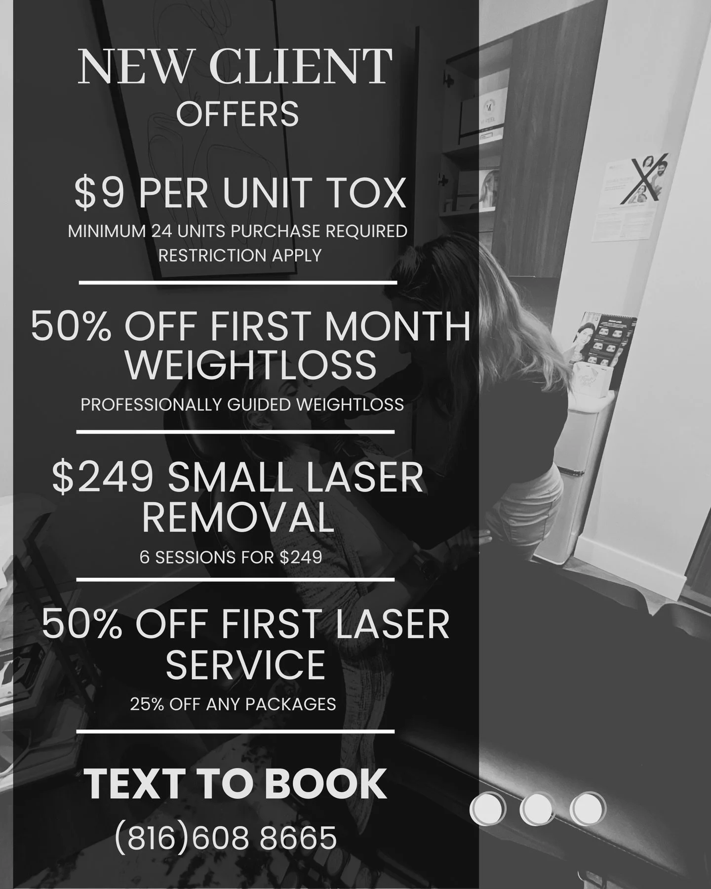 Pause, reset, and sign up for your dose of empowerment! At Skin Affaire MedSpa, every visit is designed to help women like you own their confidence. Join us and discover the beauty of self-care, the support of community, and a reason to glow every da