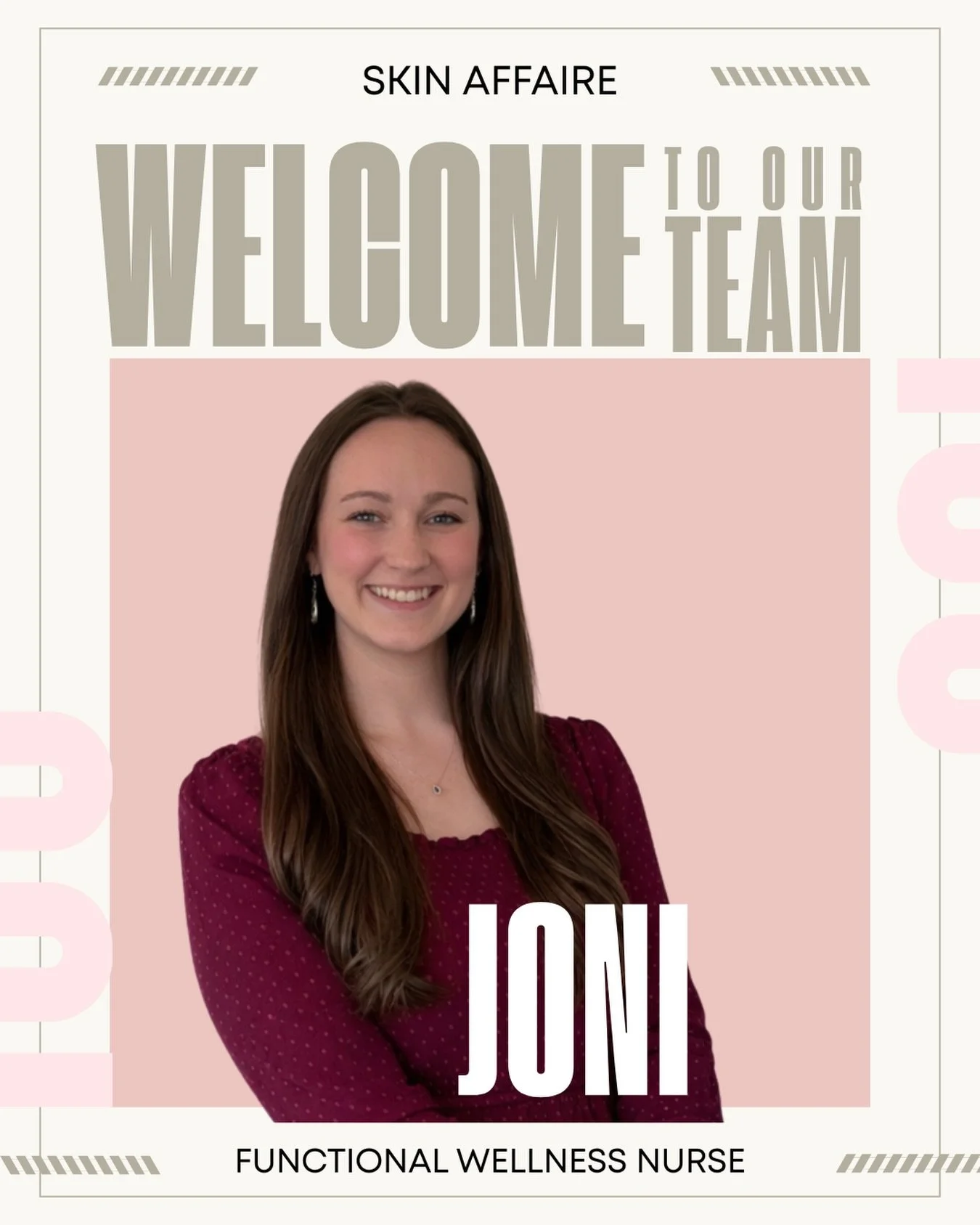 ✨ **Welcome Joni to Skin Affaire!** ✨

We&rsquo;re so excited to officially welcome **Joni, Functional Wellness Nurse**, to the Skin Affaire family! 💕

Joni is passionate about helping women feel their best from the inside out, with a focus on welln