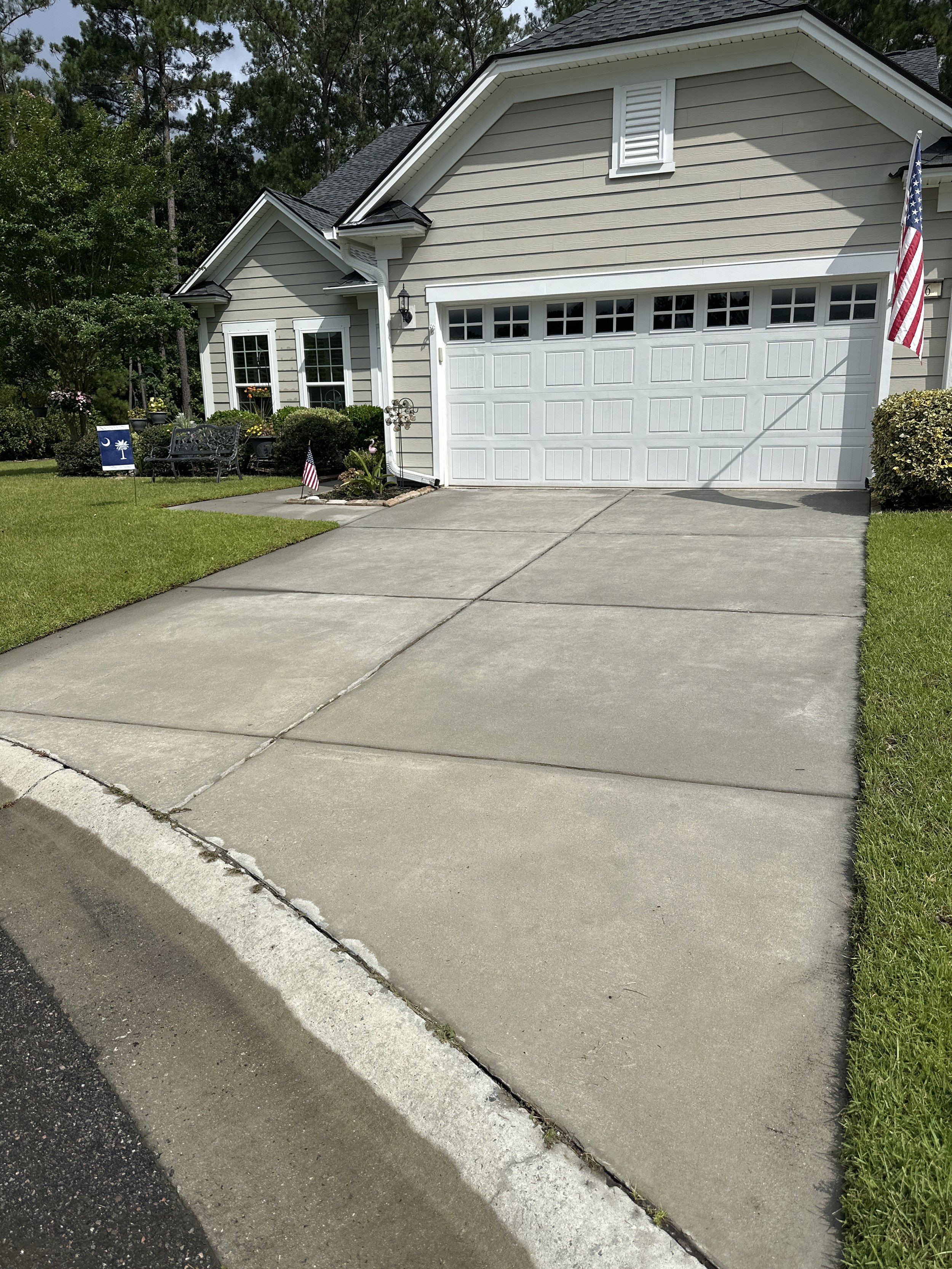 Driveway Surface Clean and House Soft Wash