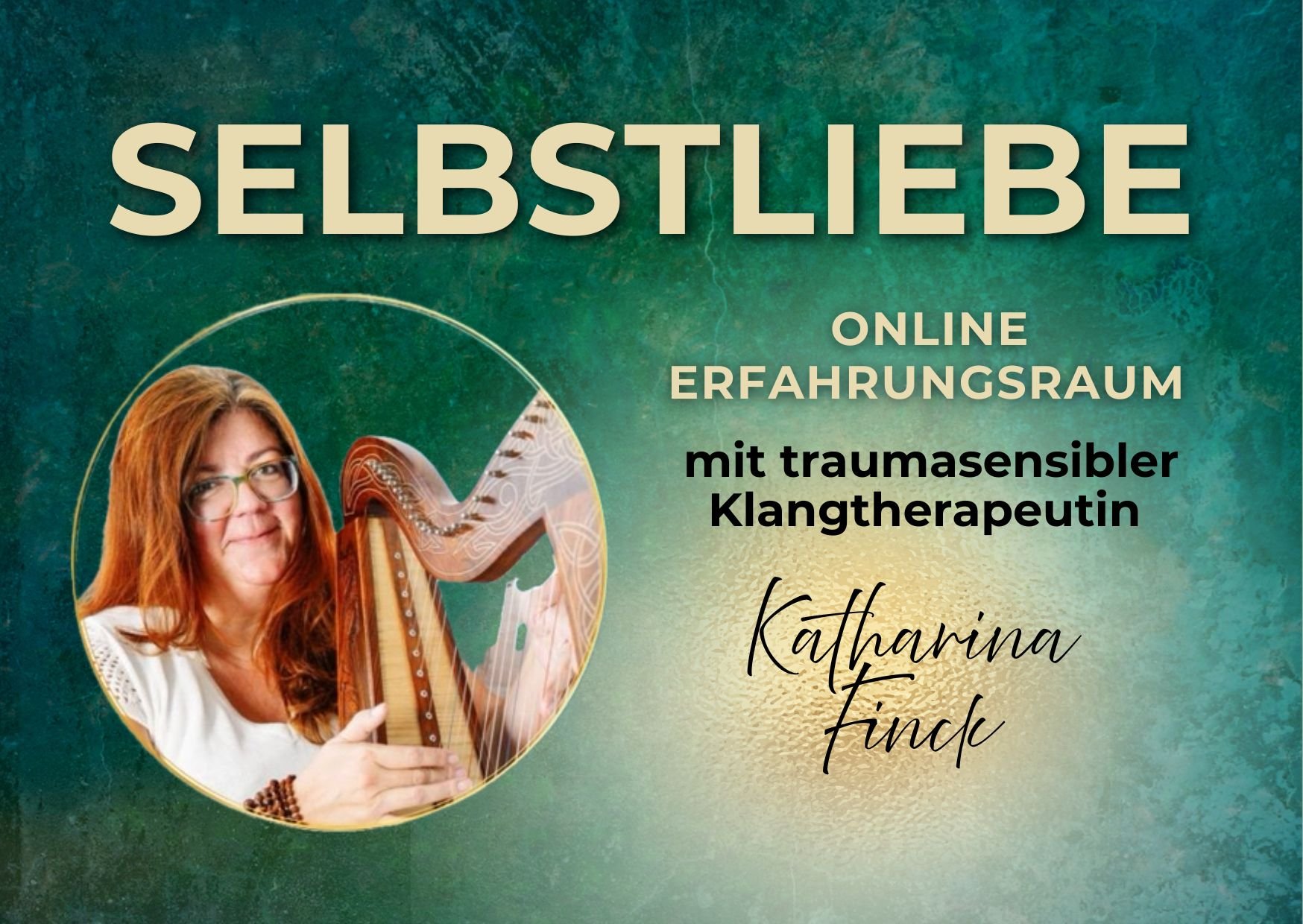 Selbstliebe Erfahrungsraum online für Frauen mit Stimmheilerin &amp; traumasensible Klangtherapeutin Urklangweib Katharina Finck