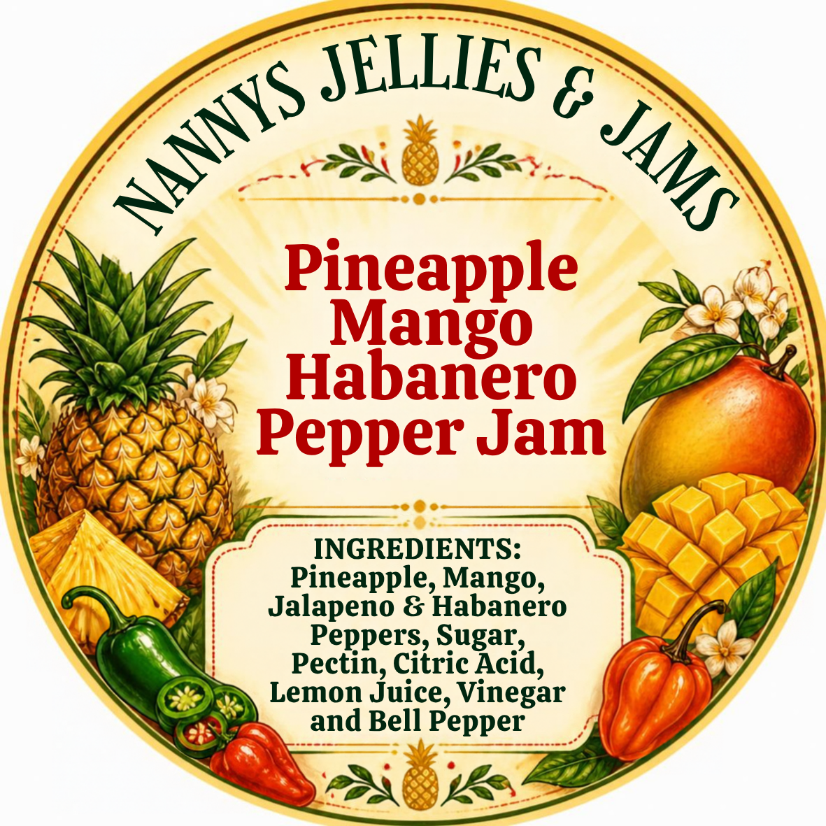 Pineapple Mango Habanero Pepper Jam