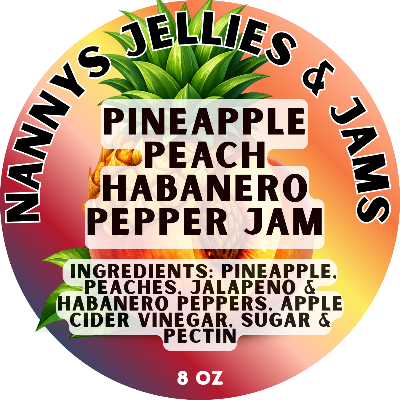 Pineapple Peach Habanero Pepper Jam