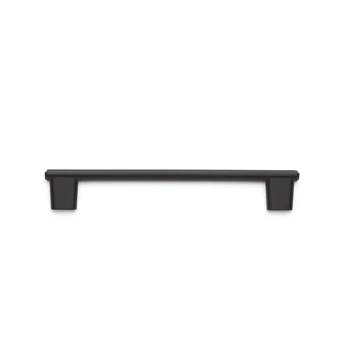 Riva-Rama Cabinet Pull by Roberto Marella in black silk, 160 mm