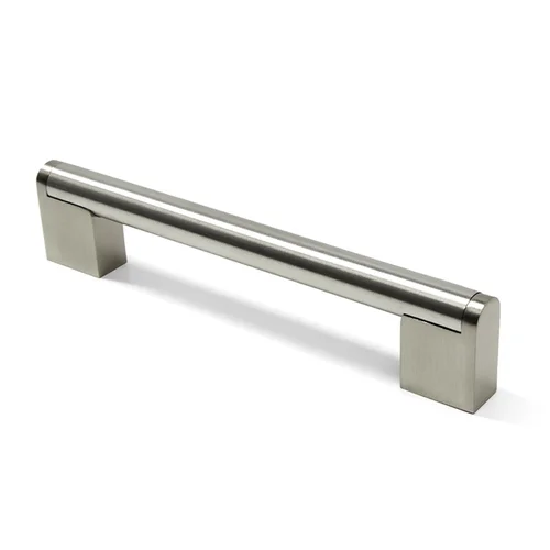 Grantchester Contemporary Hollow Cabinet Pull in brushed satin nickel, 96 mm