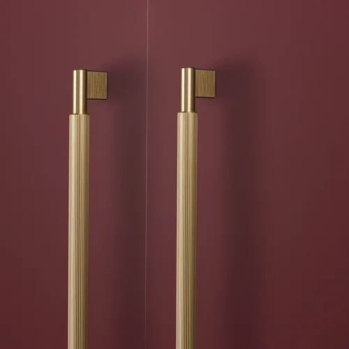 Arpa Cabinet Pull by Viefe in brushed black, 192 mm