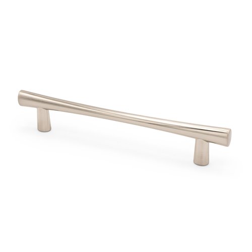 Nara Contemporary Cabinet Pull in brushed satin nickel, 96 mm