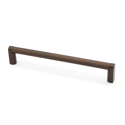 Burano 10 Fluted Cabinet Pull by Citterio Giulio in cocoa bronze, 160 mm