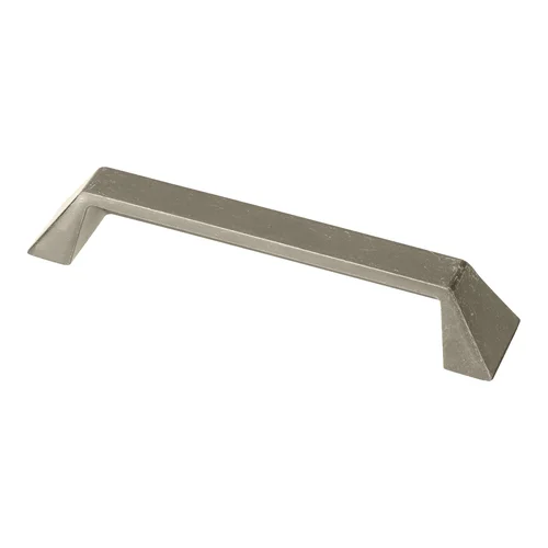 Grotto Classic Square Cabinet Cup Pull in antique iron metallic, 64 mm