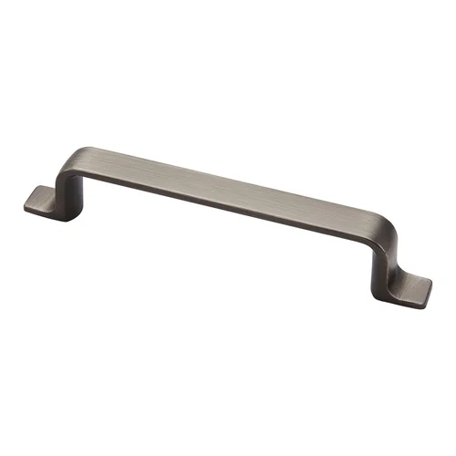 Henlow Contemporary Cabinet Pull in antique pewter, 96 mm