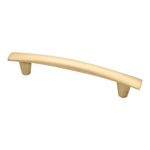 Dunbar Contemporary Cabinet Pull in brushed brass, 96 mm