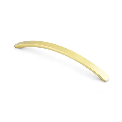 Arch Cabinet Pull by Viefe in brushed brass, 192 mm